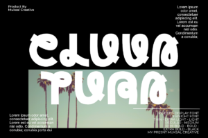 Example of bold typography in branding