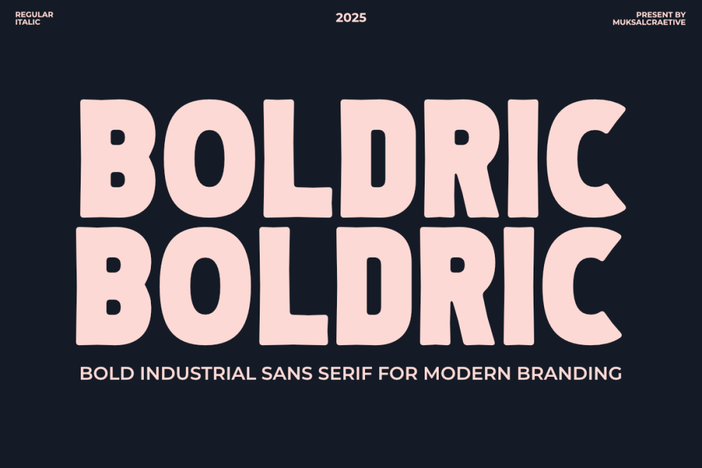 Boldric - Bold Industrial Sans Serif