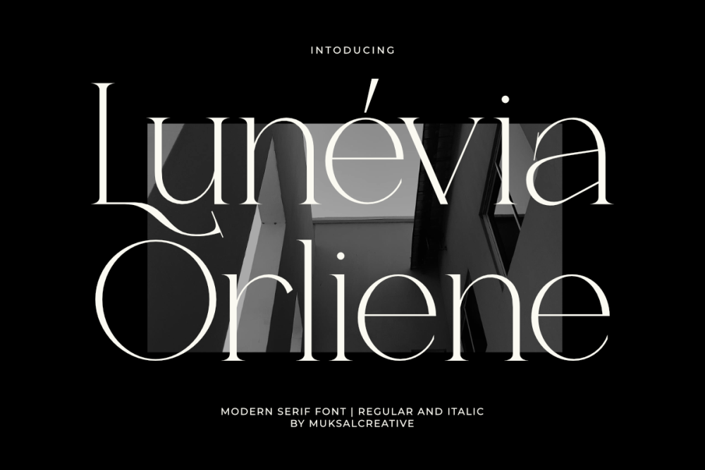 Lunévia Orliene – Elegant Modern Serif Typeface with Refined and Timeless Style