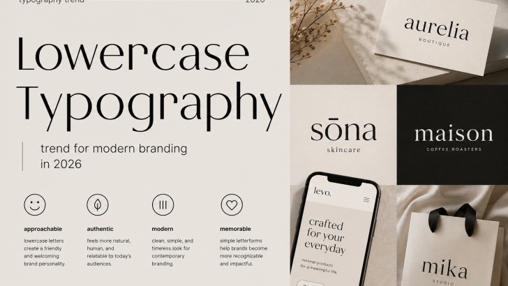 lowercase typography trend for modern branding in 2026