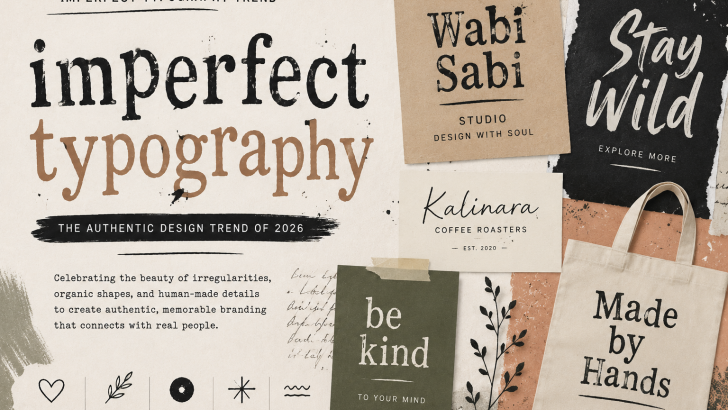 imperfect typography trend for authentic branding in 2026
