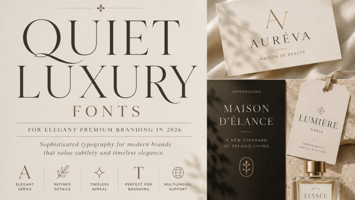 quiet luxury fonts for elegant premium branding in 2026