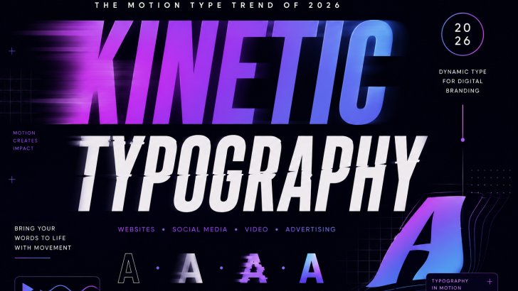kinetic typography trends for digital branding and motion graphics in 2026