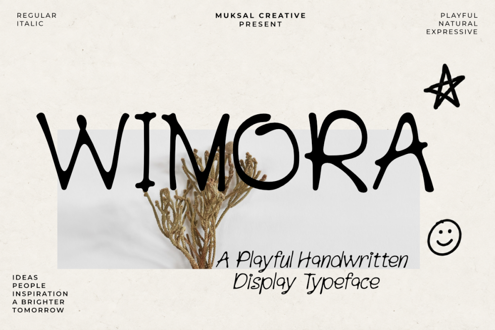 Wimora — Playful Handwritten Typeface