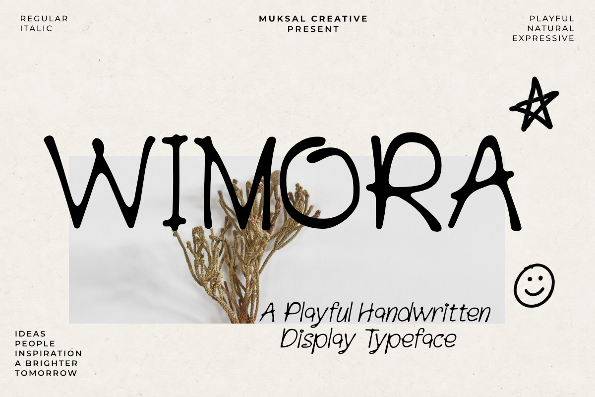 Wimora — Playful Handwritten Typeface
